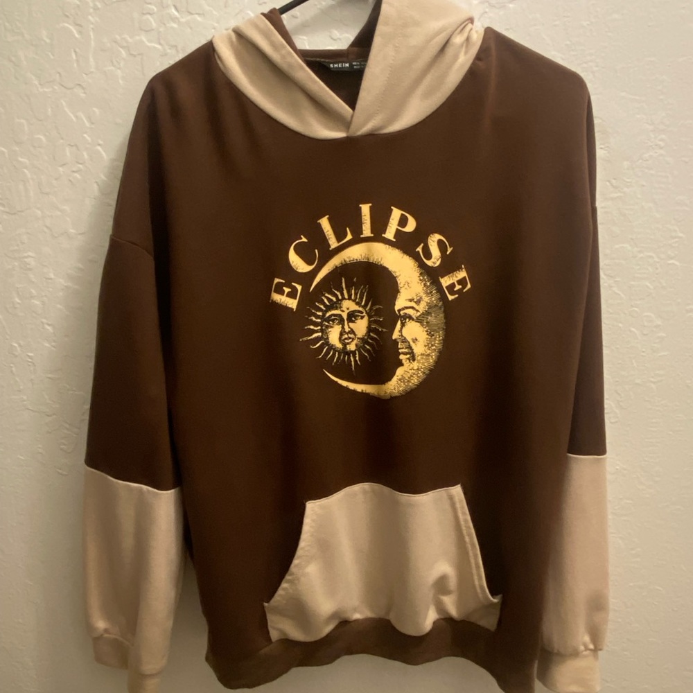 Shein eclipse brown hoodie